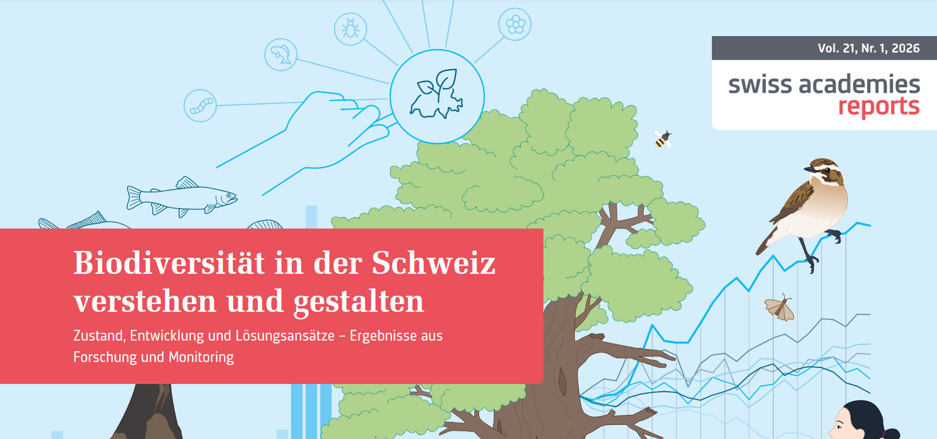 Image : SCNAT Die Biodiversität bildet eine zentrale Grundlage des Ernährungssystems und der Ökosysteme. Bild: SCNAT